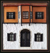 Καλλιτεχνική αναπαράσταση πρόσοψης σπιτιού ( Σαχνίσι )